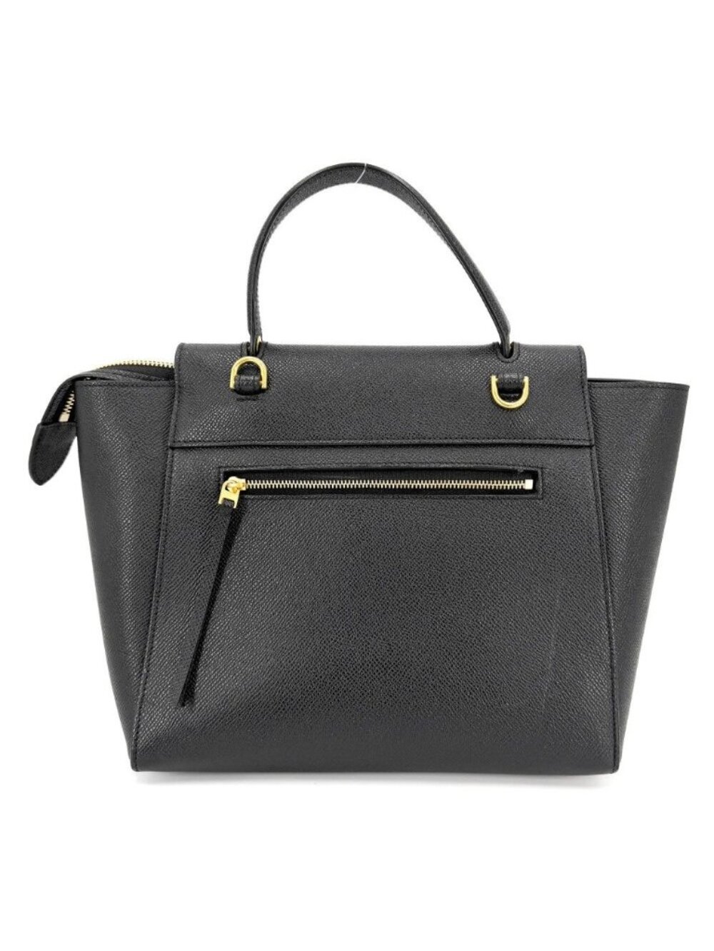 Celine Micro Belt Bag Shoulder Leather Black Gold - Picture 2 of 6